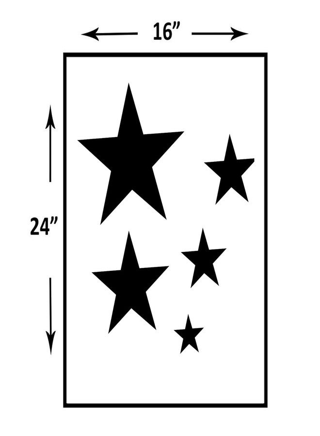 DECORNOW Star Effect Reusable DIY Wall Stencil Painting, Suitable for Home Decoration, Wall Decoration Size : (16 inch x 24 inch) - Image 4